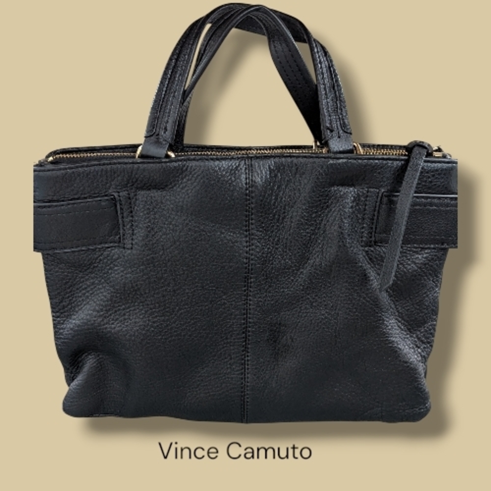 ⭐Vince Camuto⭐Leather Black Tote Bag